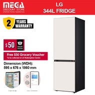 LG GB-B3442BE 344L 2-DOOR FRIDGE | Bottom Freezer | 3 Ticks | FREE $50 GROCERY VOUCHERS BY LG