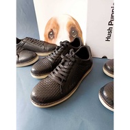 HUSH PUPPIES black leather casual shoes VFHSP79 Original store Kasut lelaki Sneakers men