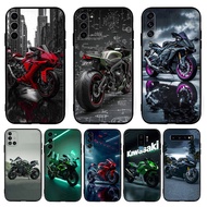 Fashion TPU black silicone phone case Cool Motorcycle（K-9） for Samsung A01 EU A02 M02 A03S A03 Core 