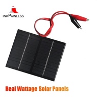 1 Pcs 12V 1.5W Solar Panel Charging Battery System Polycrystalline Solar Panel Solar Panel with Clip for Small Power Appliances