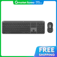 Logitech | โลจเทค ซกเนเจอร สลม MK950 ของแท (ตวอกษรภาษาเกาหล) ชดคยบอรดและเมาสไรสายบลทธ โลจเทค