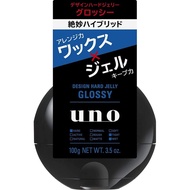 Shiseido UNO Hair Styling Gel Design Hard Jelly Natural Glossy Gel 100g Direct From Japan