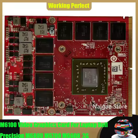 FirePro M6100 2GB Video Graphics Card 216-0843006 109-c600a1-00c_02 For Dell M6700 M6800 0MG0X9
