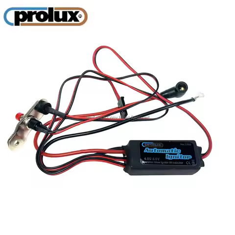 Prolux DC 4.8V ~ 6.0V Automatic Glow Button Ignitor with Indicator for RC Heli Plane Model