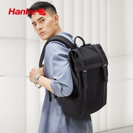 Men Laptop Backpack Flip Cover Design Daypack Women School Bag with USB Port 17 Inch Black H6021