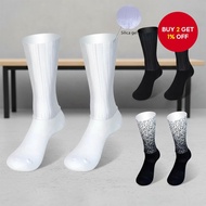 Silicone-Grip Pro Team Bicycle Socks - Aerodynamic Unisex Cycling Socks  Stokin Basikal Pro Team Sil