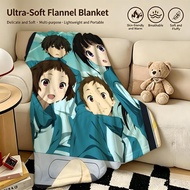 anime H-Hyouka-A Throw Warm Soft Flannel Blanket, Multi-use for Sofa Bed Camping Travel Nap