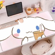 Sanrio Cute Kuromi Leather Desk Mat Cinnamon Dog Mouse Mat Oversized Office Desk Mat Cute Waterproof Writing Mat