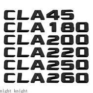 Night knight Modified Digital Alphabet Black and Silver CLA45 CLA180 CLA200 CLA220 CLA250 CLA260 Met