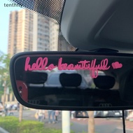 tenthfly Passenger Princess Star Car Mirror Stickers Decoration Rear View Mirror Auto Vehicle Vinyl Decal Sticker Interior Accessories new