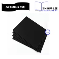 A4/A3 Size Black Mounting Board / DIY Board / Modelling DIY Board 1000gsm Black Card Board Chip Boar