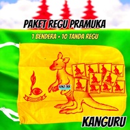 Kangaroo scout team package (1 team flag + 10 kangaroo team signs)