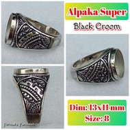 Super burnt alpaca agate and alpaca gemstoneRing.38