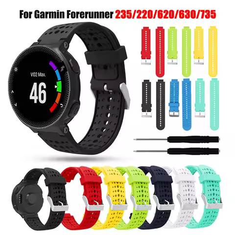 Soft Silicone Replacement Band Strap For Garmin Forerunner 220/230/235 Bracelet Wristband For Garmin