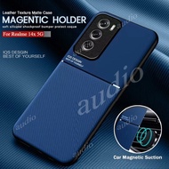 Realme 14x 5G 2025 Case Magnetic Holder Leather Armor Shockproof Phone Cases For Realme 14X Realme14