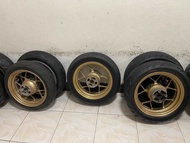 ล้อแม็กหลัง Msx Msx SF มือสอง พร้อมยาง(ดอกยางหมด) ราคาต่อ 1 วง