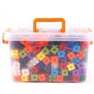 100pcs Cubes Đếm Dây Chuyền Đa Nút Snap Numberblocks Multilink Linking Đồ Chơi Giáo Dục Cho Trẻ Em M