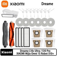 Xiaomi Robot Vacuum S10+ / S10 Plus / X10+ / X10 Plus / Omni 1s / Dreame L10s Ultra / L10 Prime / W10s  Cleaner Accessories Of Main Side Brush Filter Mop Dustbin Dust Bos