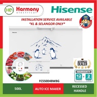(FREE DELIVERY KL) HISENSE 500L Chest Freezer FC550D4BWBG Penyejuk Beku 冷藏柜