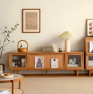 🔥包送貨 日式藤編實木原木電視櫃 C0122