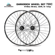 ชุดล้อจักรยานทัวร์ริ่ง 700C นิ้วดีๆ จากแบรนด์ DARKROCK V+Disc Brake 32H 8-12sp คุณภาพคุ้มค่า ทนทานแน