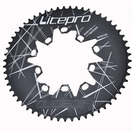Litepro Oval Disc Chainring BCD130/110 Road Folding Bicycle Aluminum alloy 54T 56T 58T Chainwheel Cy