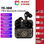 Premium TWS Earbuds TS-300 TS-100 Bluetooth Earphone Mic Waterproof Wireless Super Bass Sports In-ea
