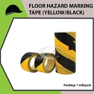 FLOOR HAZARD MARKING TAPE (YELLOW/BLACK)