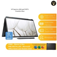 HP Spectre x360 13-aw2100TU Laptop | i7-1165G7 | 16GB 1TB SSD | 13.3"FHD Touch | W10 | FREE Microsoft Office and Sleeve