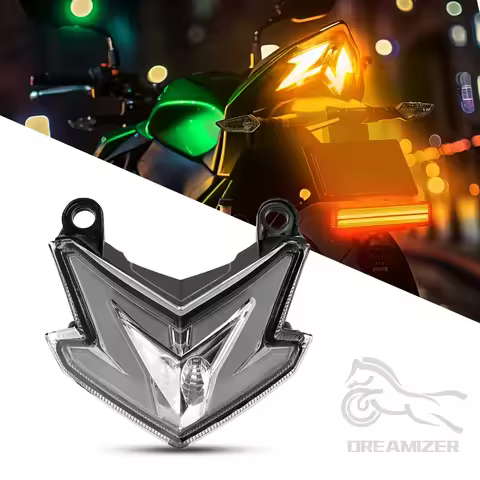 Motorcycle LED Tail Light Rear Running Turn Signal Brake Integrated Lamp For Kawasaki Z800 Ninja ZX6