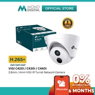TP-LINK VIGI C420I (2MP) / VIGI C430I (3MP) / VIGI C440I (4MP) 2.8MM / 4MM IR TURRET NETWORK CAMERA 
