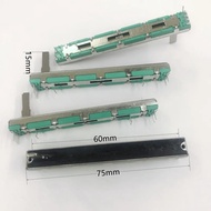 100PCS Potentiometer B10K  B20K B50K Original Potentiometer mixer fader B10K 75MM B10KX2 B20K*2 B50K