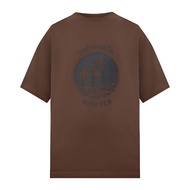 Vetements Double Unicorn T-Shirt Brown