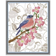 Cross Stitch Kit Bird Animal Design 14CT/11CT Counted/Stamped Unprinted/Printed Fabric Cloth, Cross Stitch Complete Set with Pattern