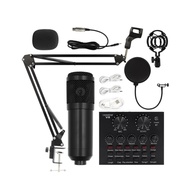 Skerei BM-800A Condenser Microphone +V8 Sound Card Set