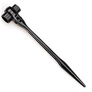 Scaffold Ratchet Wrench / 17X19, 17X21, 19X21, 19X22, 21X24, 24, 24X27 / Black/Chrome