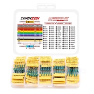 Chanzon 60 Values 1/4W (0.25 watt) Metal Film Fixed Resistor Kit 300pcs 1R-4.7MR Ω ohm ±1% Tolerance