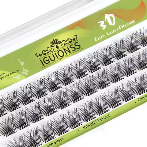 IGUIONSS New Style DIY False Eyelash Extension Natural Individual Volume Lashes Mink Lashes Easy to 
