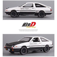 Diecast Inital D Toyota 1:32 INITIAL D AE86 Alloy Car Model Pull Back Car Toys With Sound and Light 