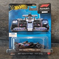 Hotwheels Formula 1 (F1) BWT Alpine biru A524(#10)