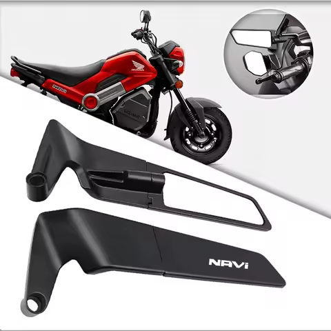 Classic Motorcycle Stealth Rearview Mirrors HD Vision Safety For HONDA DREAMWING Navi 110 Navi110 Na