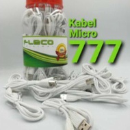 USB Data Cable MICRO V8 Fleco T-777 micro Usb Fast Charging Round Data Cable micro v8 Jar Contents 4