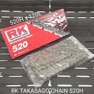 RK JAPAN TAKASAGO 520H X 120L CHAIN 0 MOTORCYCLE CHAIN RANTAI 520 H 100% ORIGINAL RK CHAIN