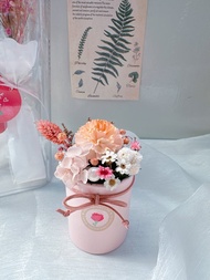 永生花提盒 | DIY材料包、永生康乃馨盆花、永生花、擴香花