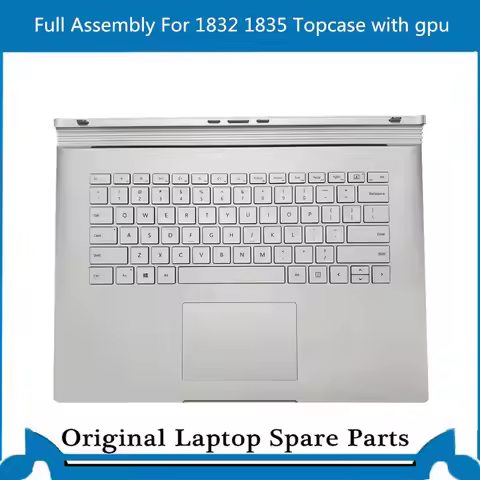 Full Topcase for Surface Book 2 1832 1835 Base with US Keyboard Trackpad Battery GTX1050 2G