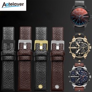 Aotelayer สายนาฬิกาหนังแท้ความกว้าง22 24 26 28 30มม. สำหรับ DZ DZ7257 1657 4323 7314 7313 7371ดำน้ำต