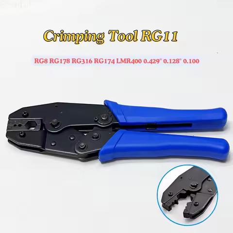 LMR400 Crimping Tool RG11 Coaxial Cable Hand Crimper Pliers for RG8 RG178 RG316 RG174 LMR400 0.429" 