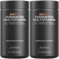 Codeage Men’s Daily Multivitamin Supplement, 25+ Vitamins & Minerals for Adults, Organic Whole Foods