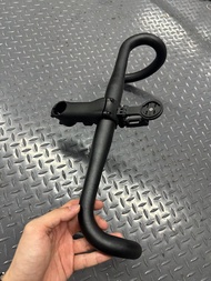 全新Cervelo鋁合金公路車車把 自行車彎把 把立 鵝頸 含碼表架 roadbike alloy handlebar
