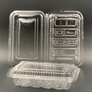Plastic Tray Bakery Disposable Plastic Clear Food Box / Bekas Kuih / Sushi Tray/ Kuih Tray / Tapau H